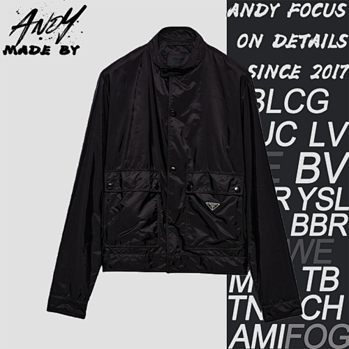 Prada Double Pocket Triangle Logo Jacket