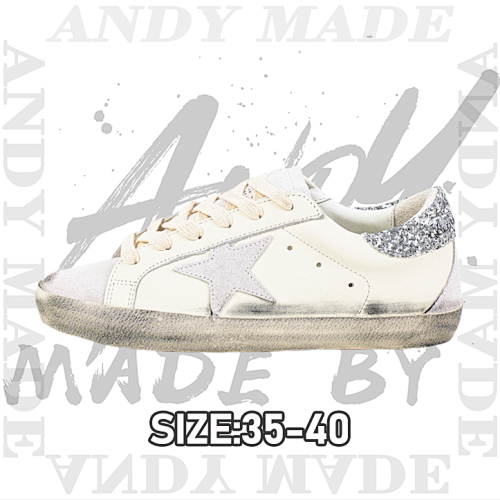 Dirty Shoes Sneakers Casual Dirty Series Silver White Distressed