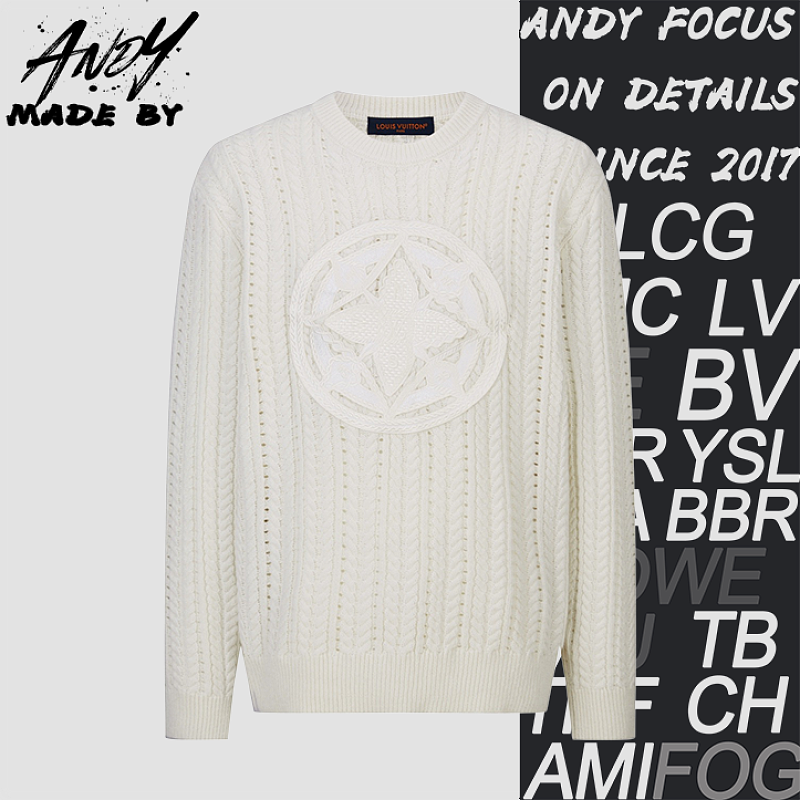 Louis Vuitton Cable Knit Logo Sweater