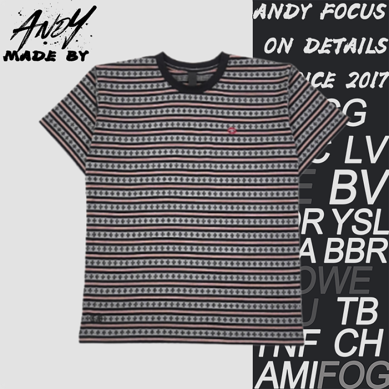 All-over Cross-print Woven Short-sleeved Shirt