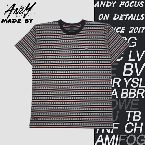 All-over Cross-print Woven Short-sleeved Shirt