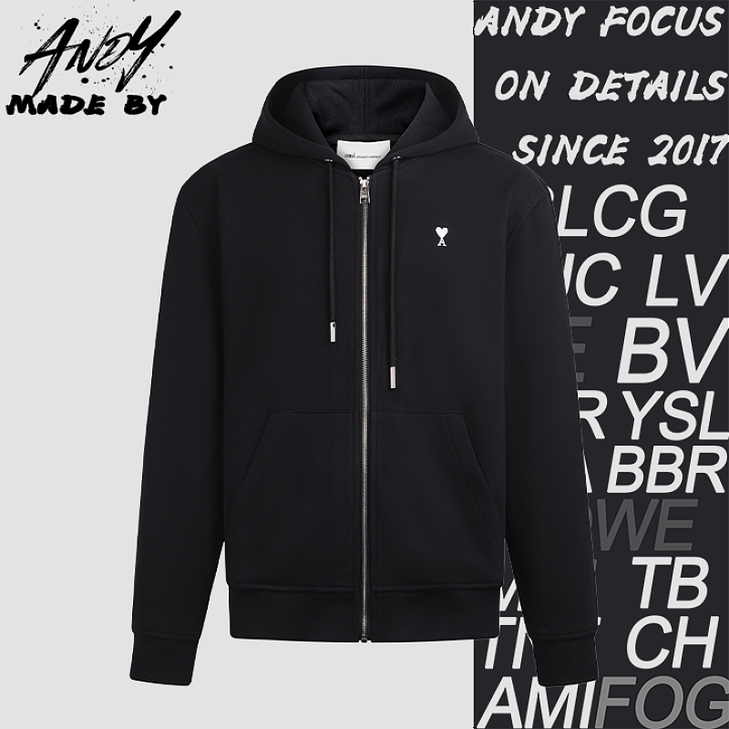 Classic Adc Embroidered Hooded Zip-Up Sweatshirt