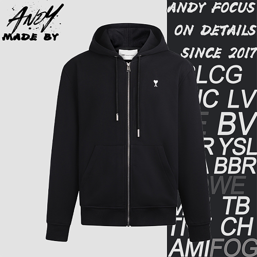 Classic Adc Embroidered Hooded Zip-Up Sweatshirt