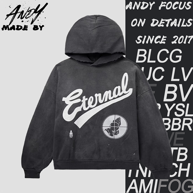 S M Prayer Heart Print Hoodie