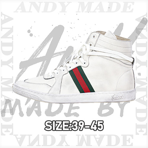 Gucci Demna's Debut Collection Lambskin High-top Sneakers