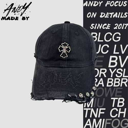 Cross-patterned High-quality Baseball Cap