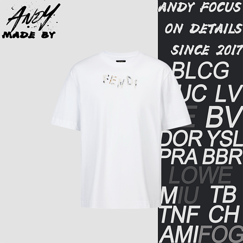 Fendi Short-sleeved Shirt With Embroidered Logo And Lettering