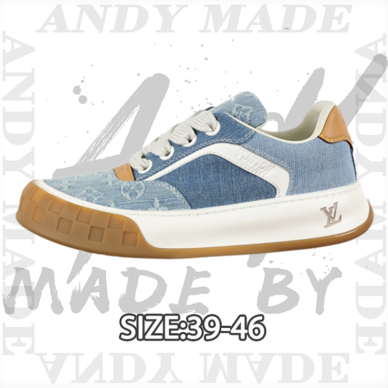 Louis Vuitton Suede Biscuit Sneakers
