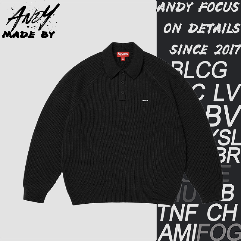 Supreme Embroidered Logo Knit Long Sleeve