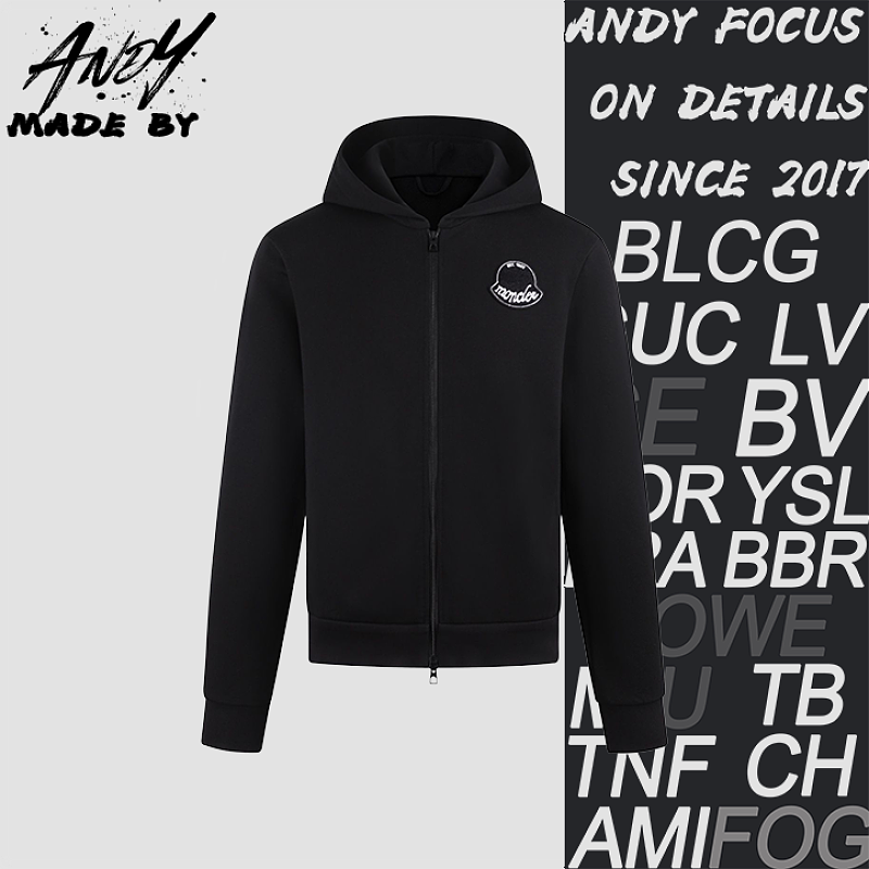 Hooded Long-sleeve Sweatshirt With Embroidered Patch Logo