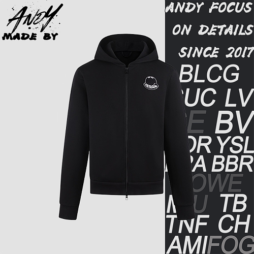 Hooded Long-sleeve Sweatshirt With Embroidered Patch Logo