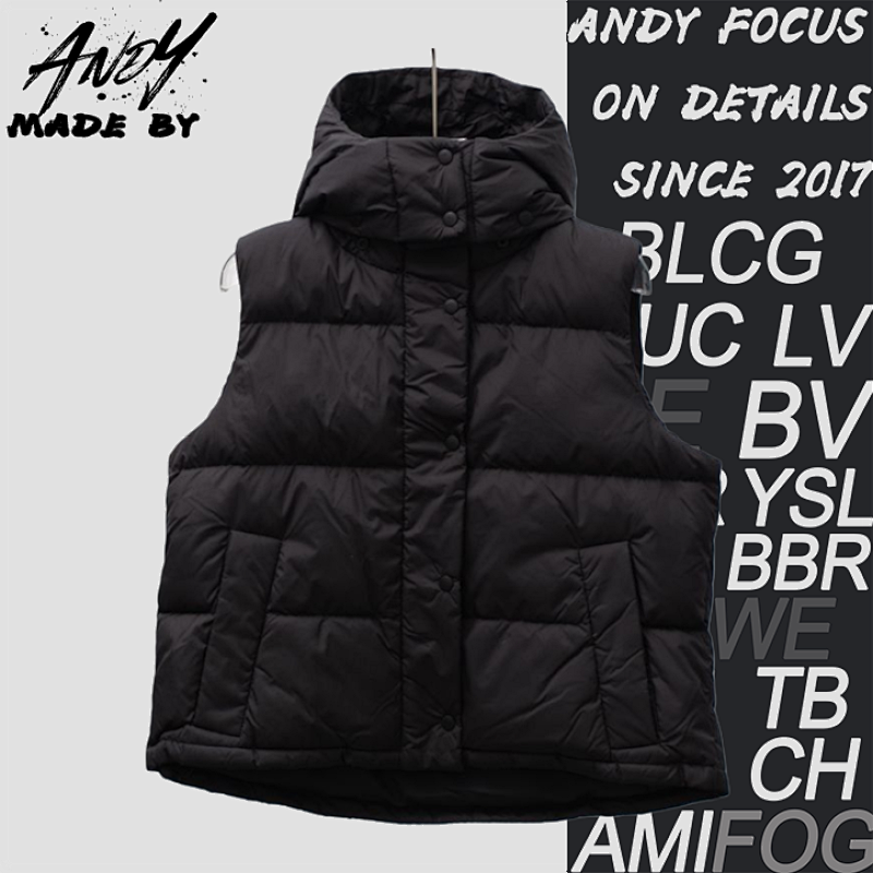 Puff Pastry Four-Patch Hooded Vest