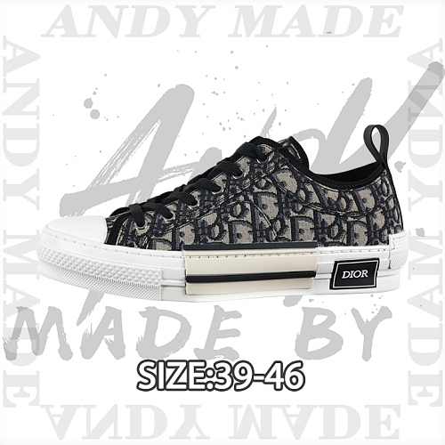 League Series Low-top Black-gray Oblique Jacquard Canvas