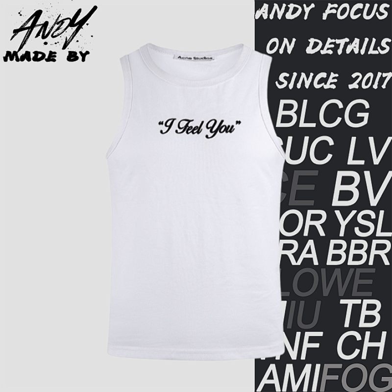 Letter Print Logo Vest