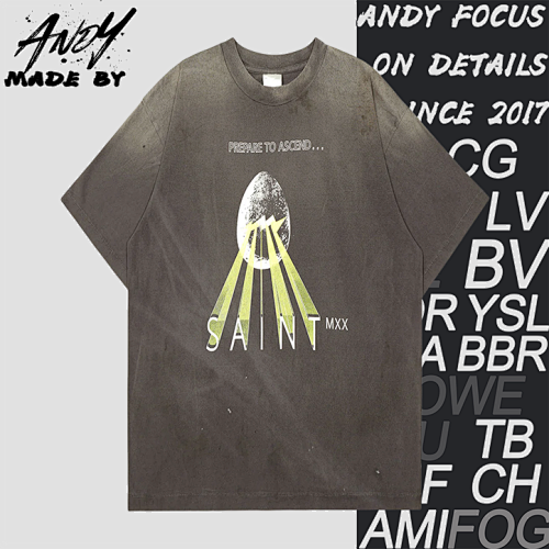 S M Egg Light Letter Print Short Sleeves1