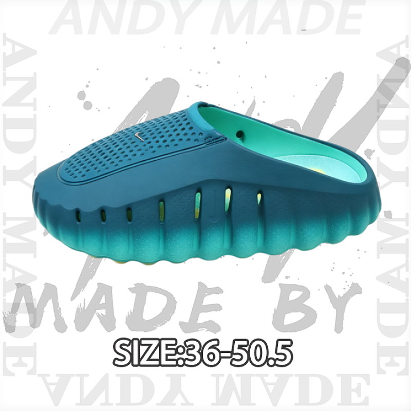 Nike NK Mind Comfortable Slip-On Slippers Blue-Green