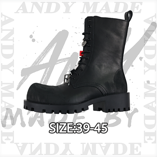 Balenciaga Big Head Martin Boots Buckle Decoration
