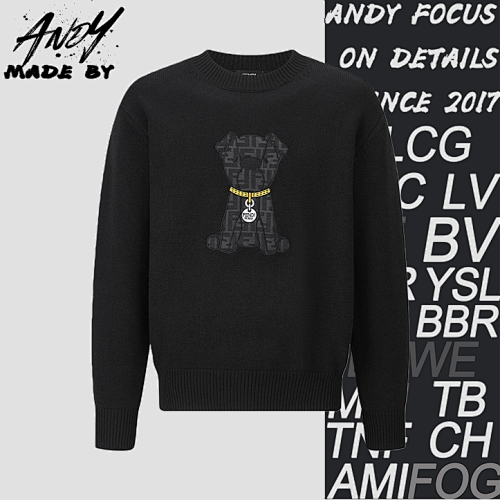 Fendi Embroidered Logo Knitwear