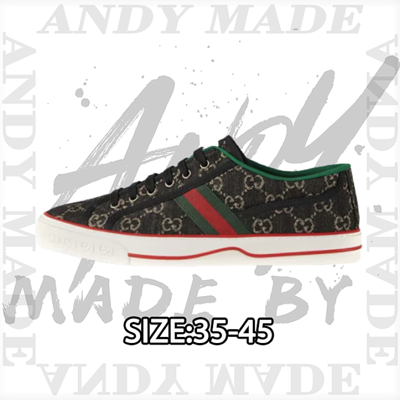 Tennis Print Sneaker Gucci Canvas Shoes Series Full Gif