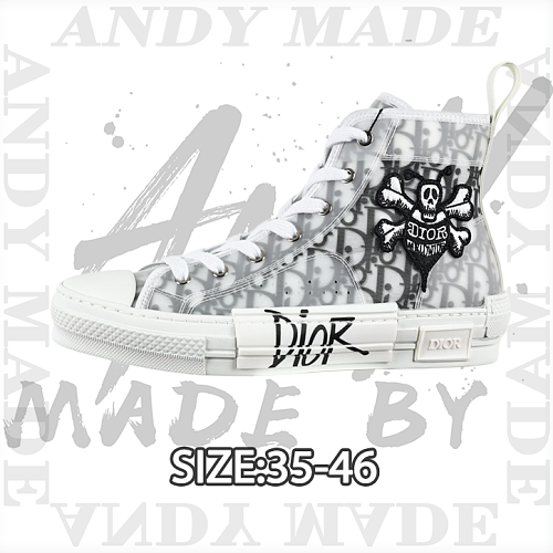 League High-Top Series White Vintage Skull Embroidery Limited Edition