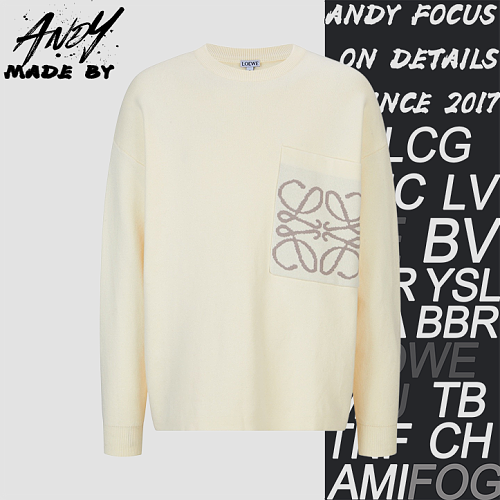 Loewe Jacquard Wool Blend Knit Pullover