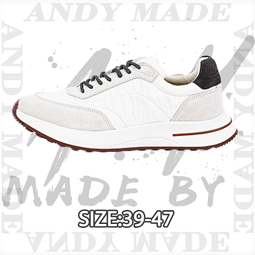 Men's Leather Loafers White