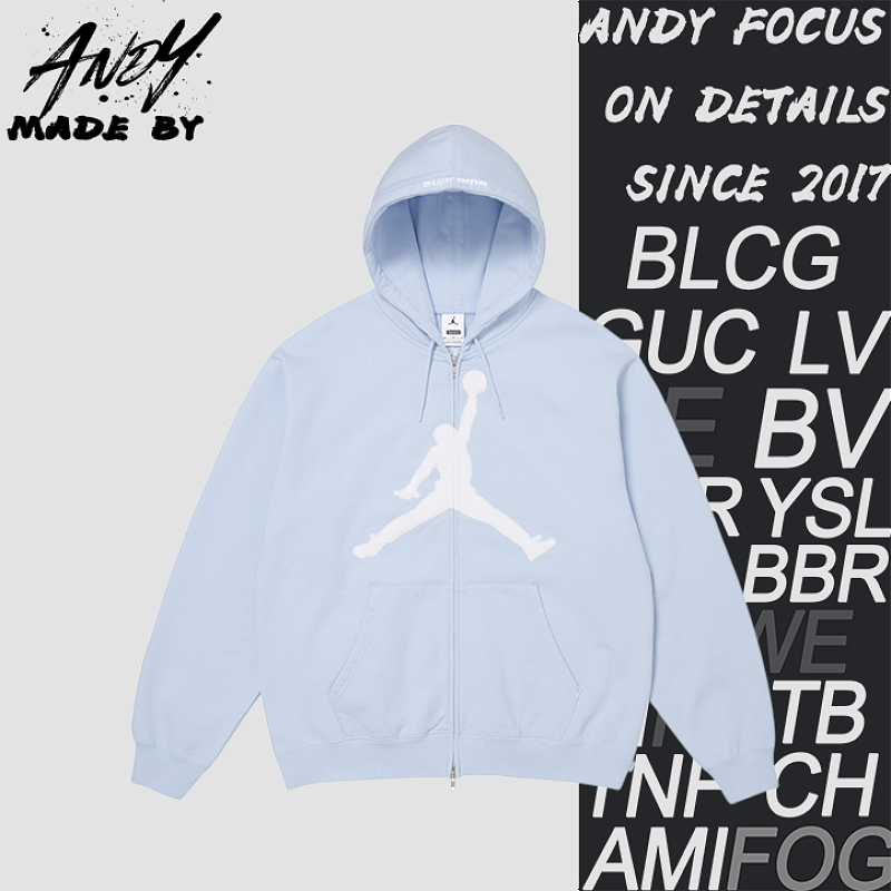 Supreme Zipper Flying Man Embroidered Hoodie