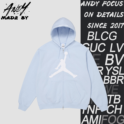 Supreme Zipper Flying Man Embroidered Hoodie