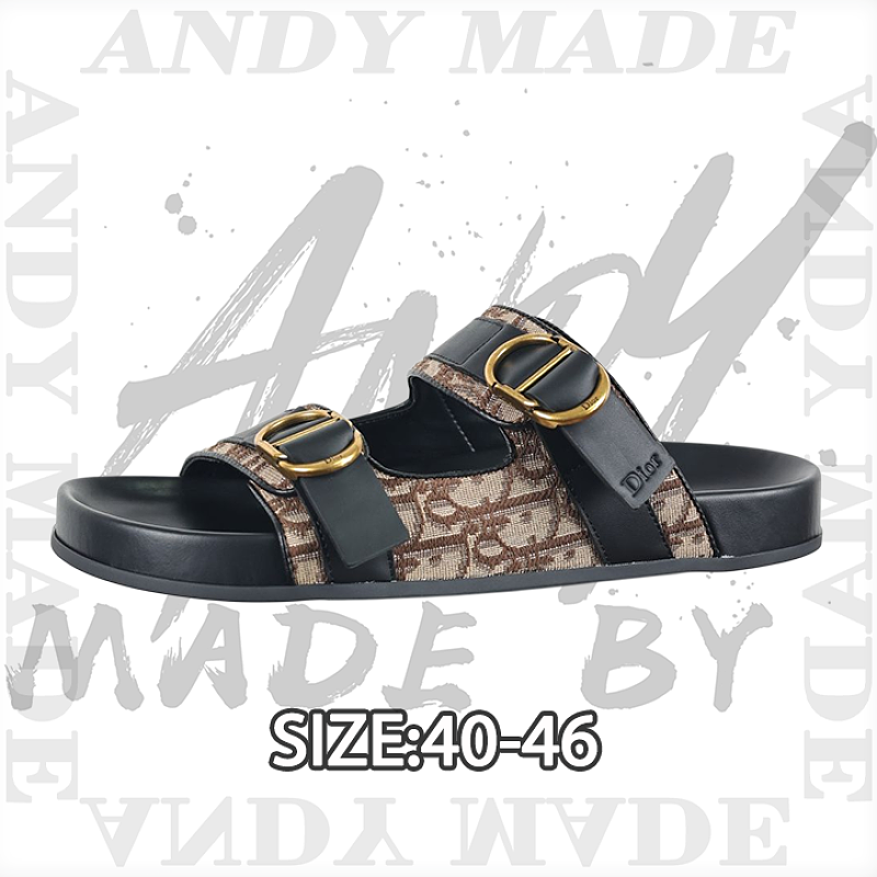 Round-toe Flat Suede Flip-flops With MZ Old Pattern
