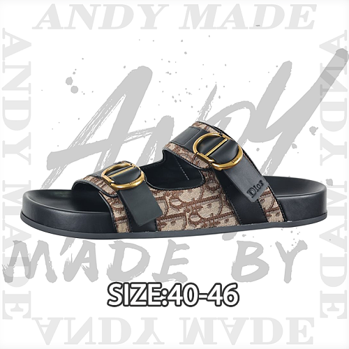 Round-toe Flat Suede Flip-flops With MZ Old Pattern