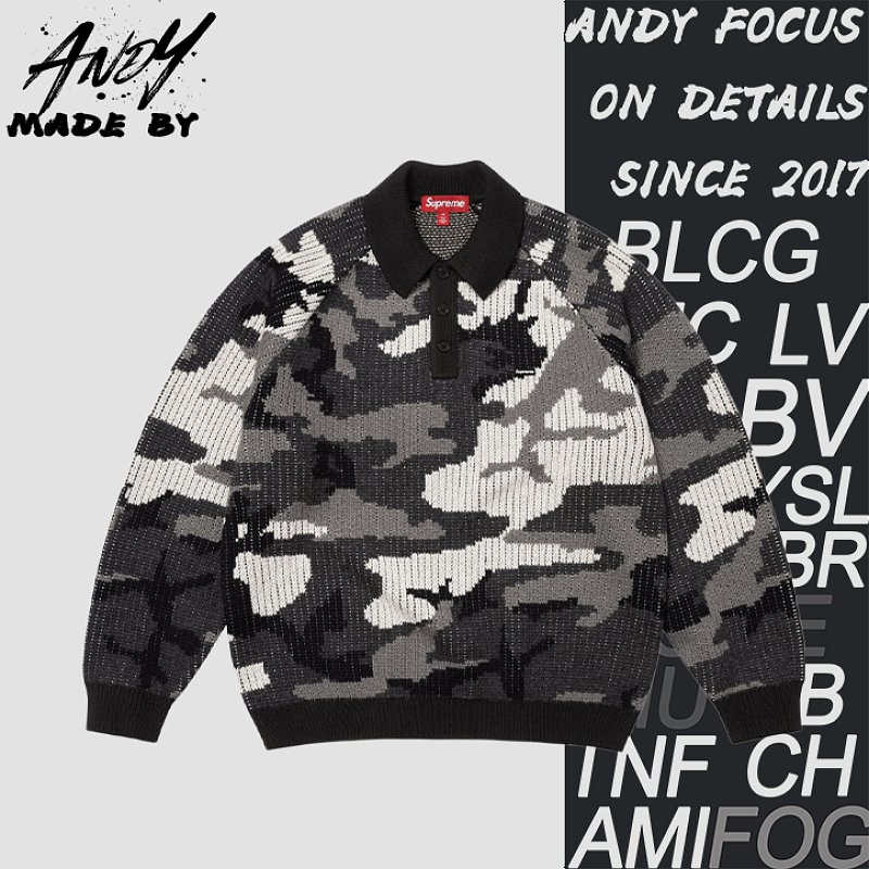 Supreme Embroidered Logo Knit Long Sleeve