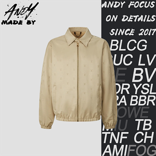 Heavyweight Silk Jacquard Jacket Khaki