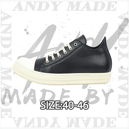 Low-top Thick-soled Black And White Fabric