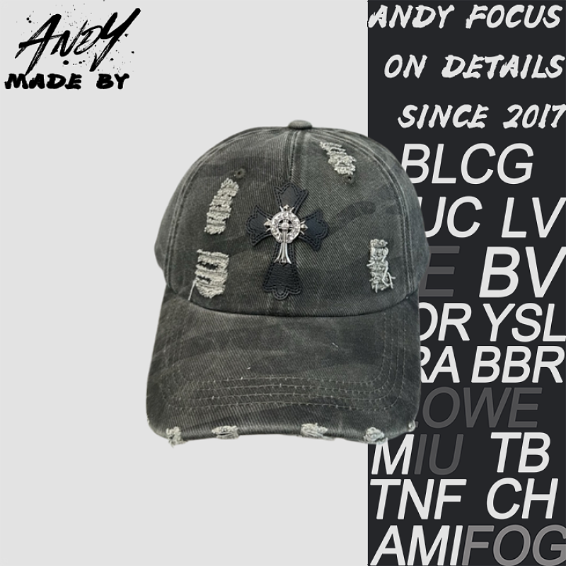 Cross-patterned High-quality Baseball Cap