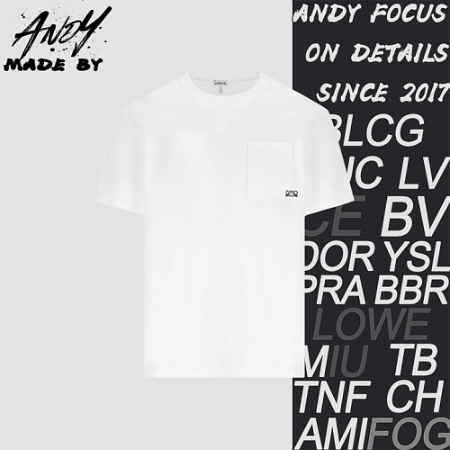 Loewe Pocket Two-Tone Embroidered Short Sleeve