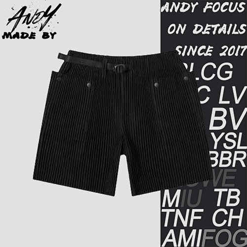 M Iyake Issei Black Workwear Shorts
