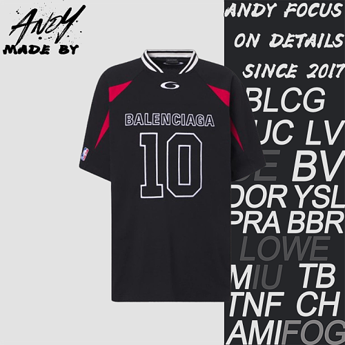 No. 10 Color-block Embroidered Jersey
