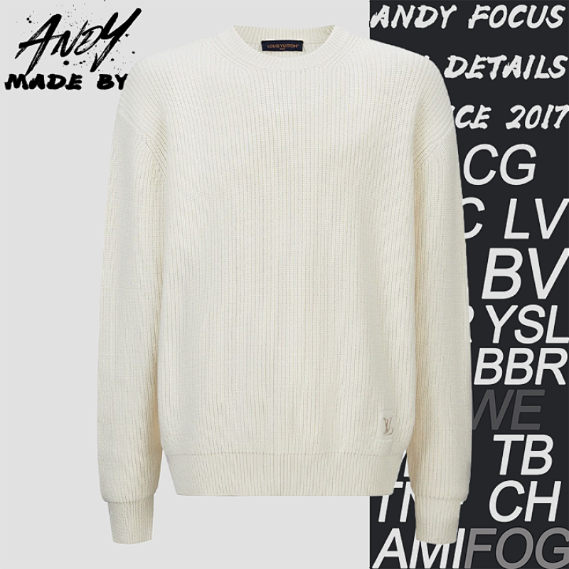 Louis Vuitton Embroidered Logo Knitted SweatshirtItem ID