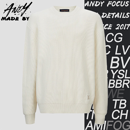 Louis Vuitton Embroidered Logo Knitted SweatshirtItem ID