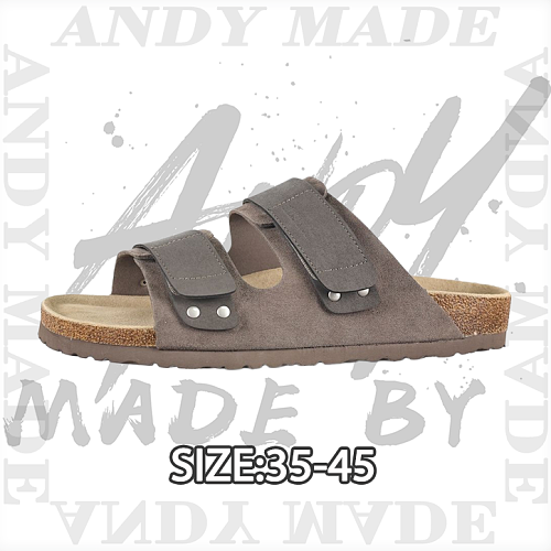 Birkenstock Velcro Flip-flops Gray-brown