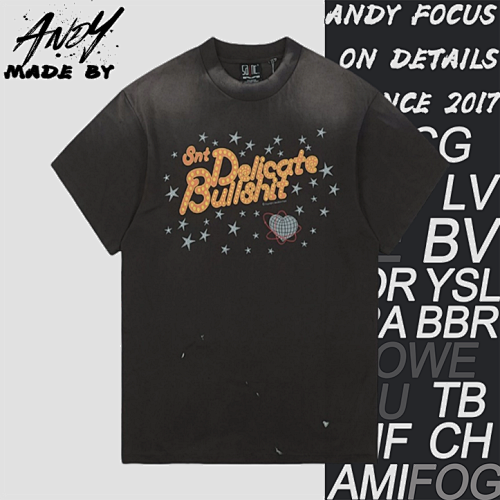 Star Slogan Printed Short-sleeved Shirt