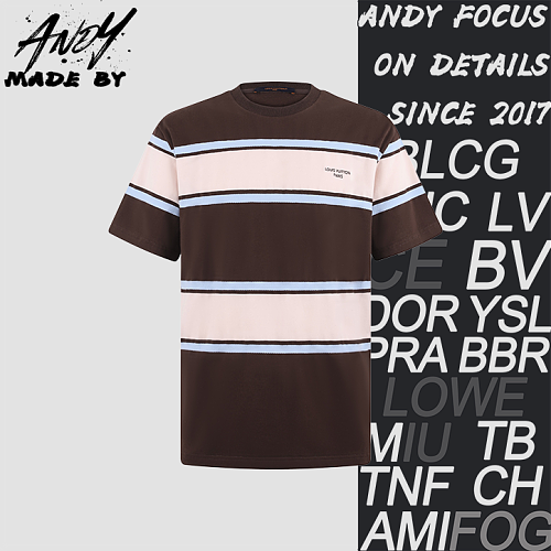 Embroidered Logo Stripe Short-Sleeve T-Shirt