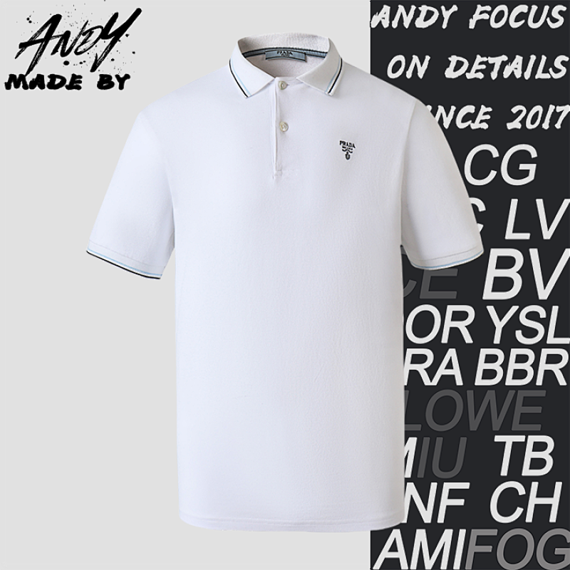 Prada 24 P Rada Classic Logo Embroidered Polo Shirt