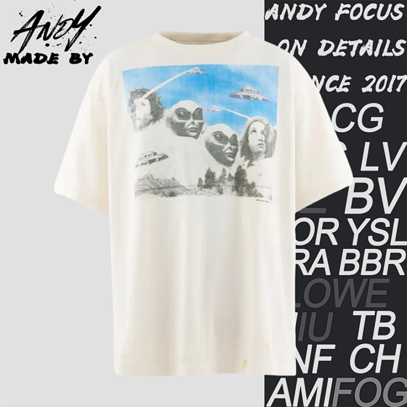 S M Alien Crisis Print Short Sleeve