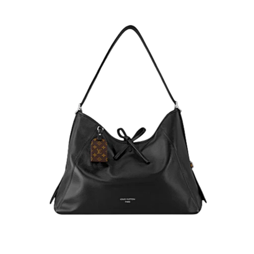 L V Lambskin Shoulder Bag Carryall Small Size Key Details