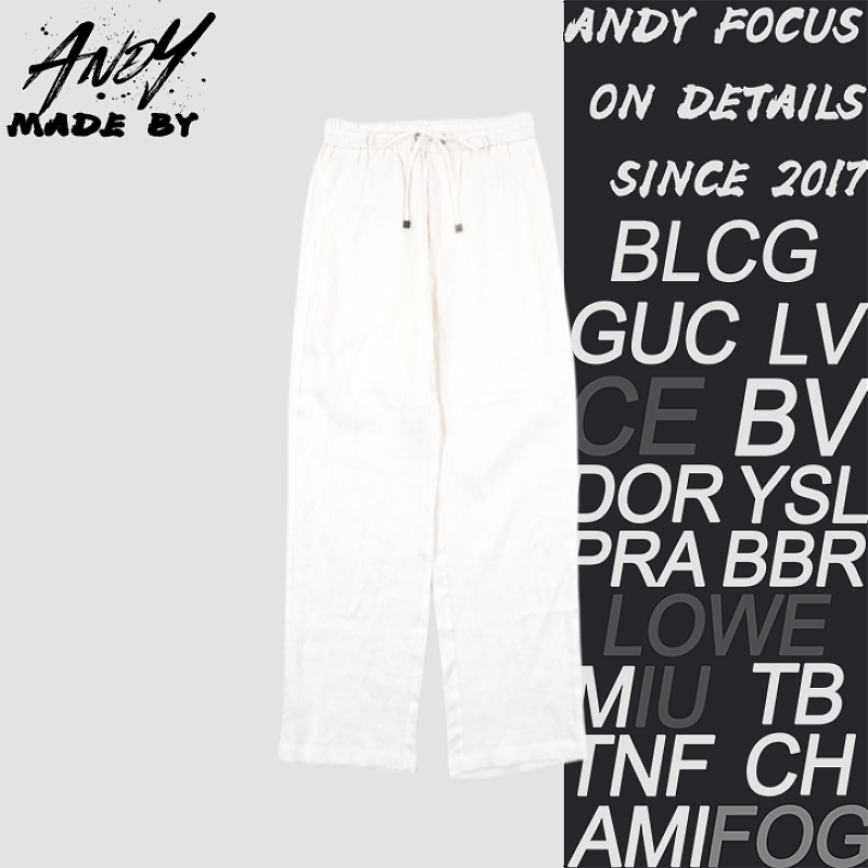 LP Haute Couture Linen Drawstring Trousers