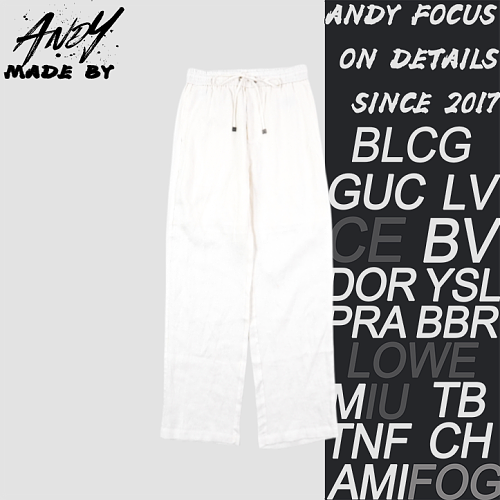 LP Haute Couture Linen Drawstring Trousers