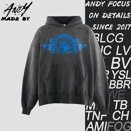 Angel Rebirth Print Hoodie