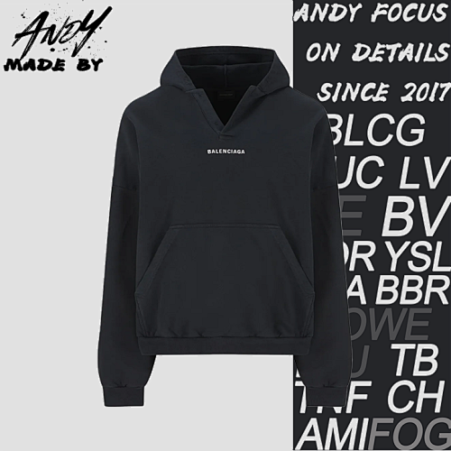 V-neck Hooded Sweatshirt