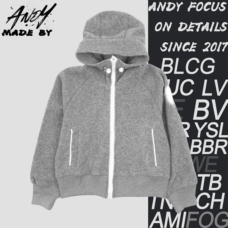 Women's Hooded Wool Raglan Jacket